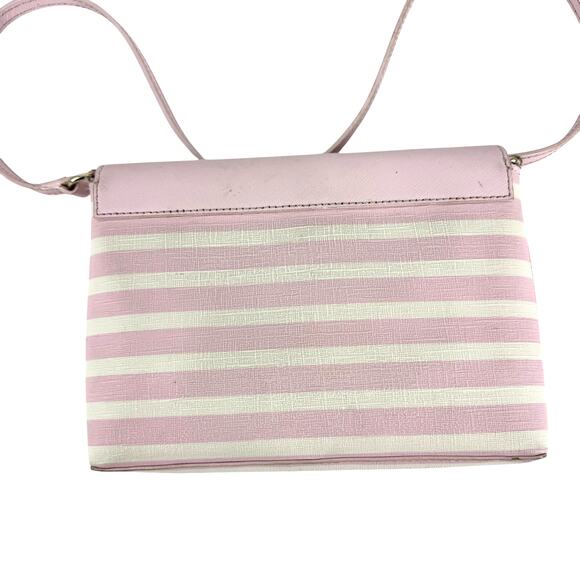 Kate Spade Fairmount Square Monday striped crossbody bag in pink - Picture 3 of 4
